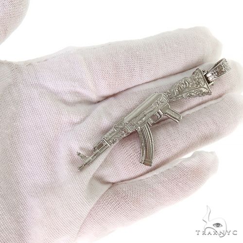 925 Silver Ak 47 Pendant 69868 – TraxNYC