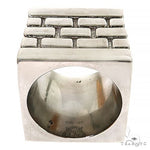 .925 Silver Brick City Ring 68722 - Image 4