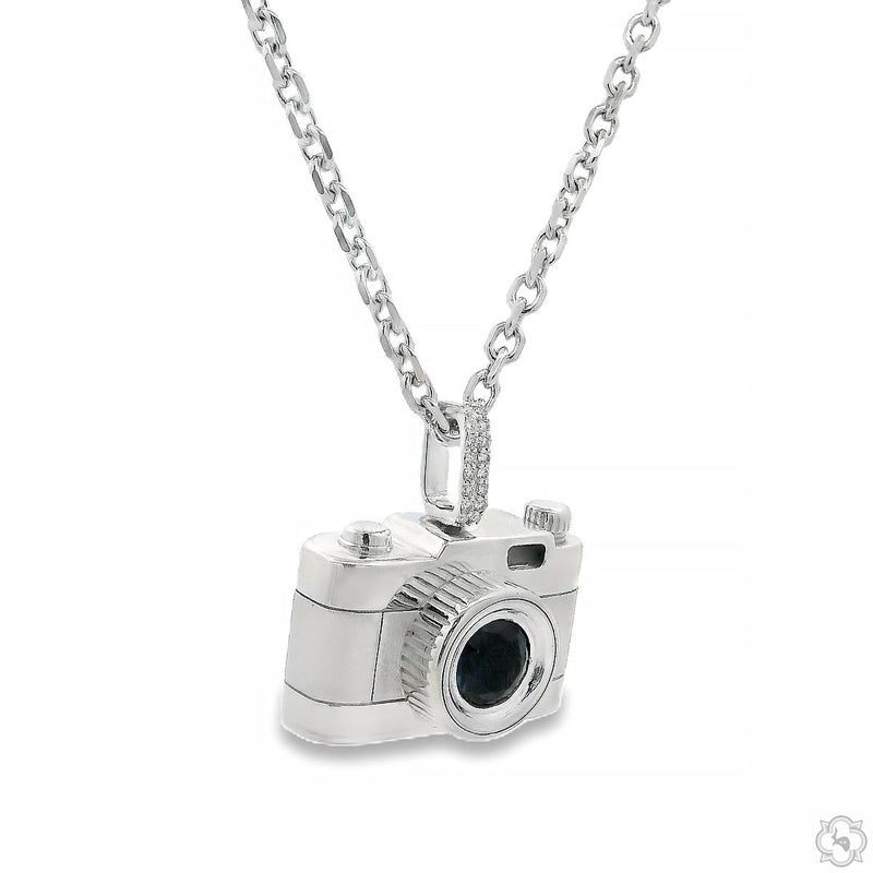 .925 Silver Camera Pendant Set 70809 - Image 2