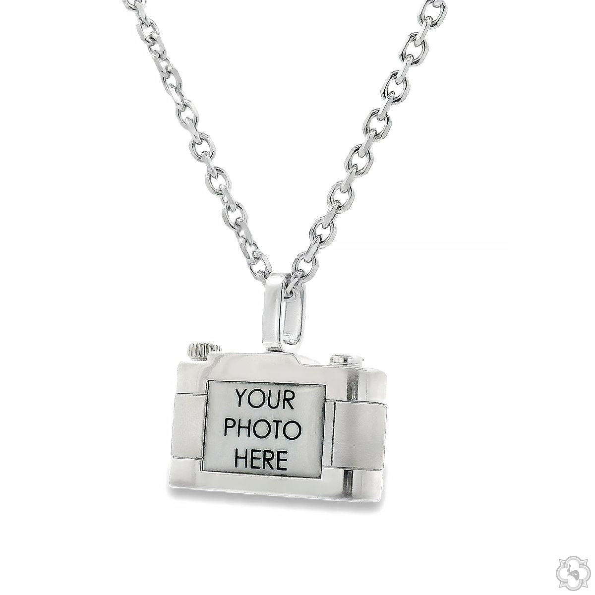925 Silver Camera Pendant Set 70809 | TraxNYC