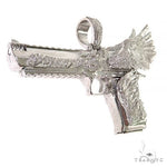 .925 Silver Desert Eagle Gun Pendant Large 69153 - Image 2