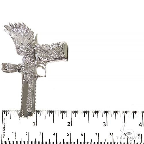.925 Silver Desert Eagle Gun Pendant Large 69153 - Image 6