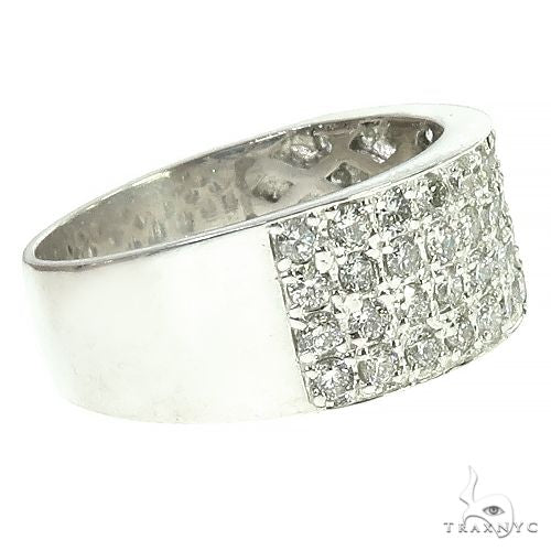 .925 Silver Diamond 4 Row Ring 66465 - Image 2