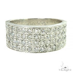 .925 Silver Diamond 4 Row Ring 66465 - Image 3