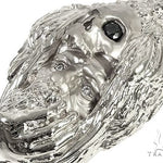 .925 Silver Diamond Crow Skull Face Pendant 66459 - Image 4