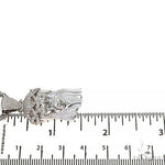 .925 Silver Diamond Jesus Pendant With Franco Chain Set 67424 - Image 6