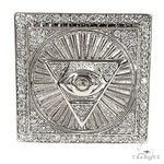 .925 Silver Diamond Pyramid Evil Eye TraxNYC  Ring 66461 - Image 2