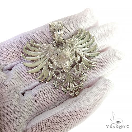.925 Silver Vulture Pendant 68740 - Image 7