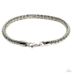 .925 Silver Iced Link Bracelet 5mm 7.5 Inches 70105 - Image 2