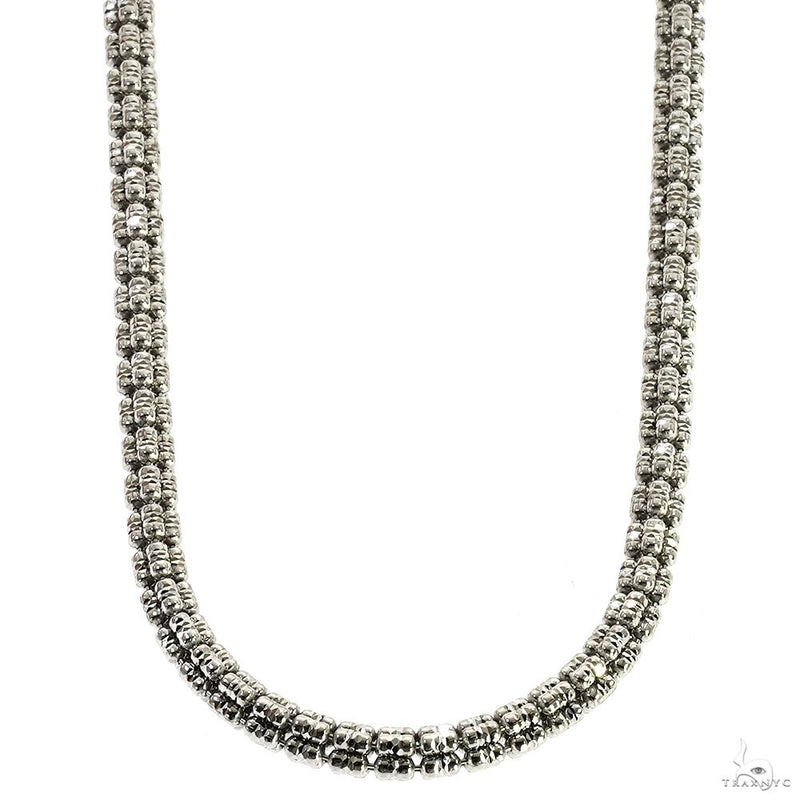 .925 Silver Iced Link Chain 5mm 22 Inches 70101 - Image 1