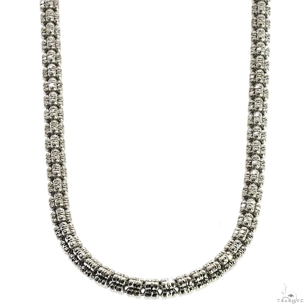 925 Silver Iced Link Chain 5mm 70100 | TraxNYC