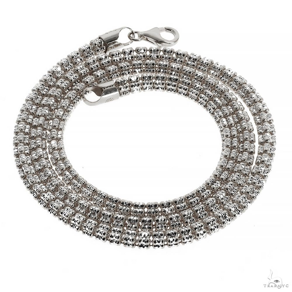 925 Silver Iced Link Chain 5mm 70100 | TraxNYC