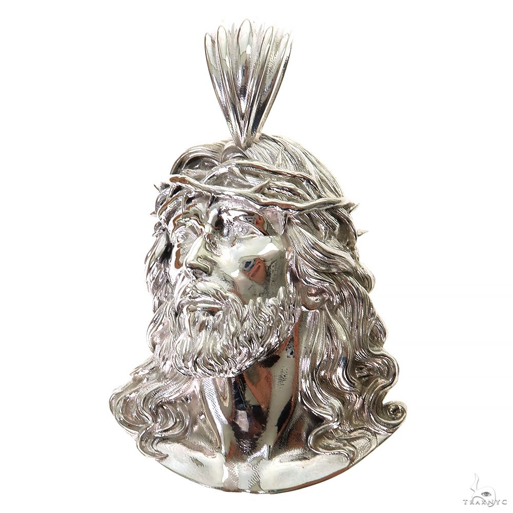 Buy .925 Silver Jesus Pendant [Large] 69906 – TraxNYC
