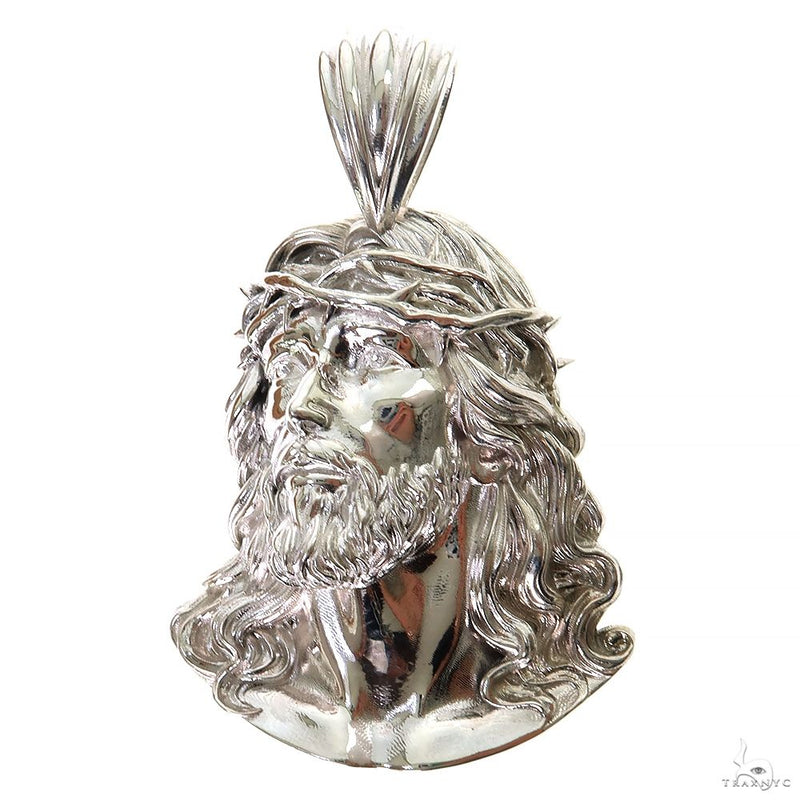 .925 Silver Jesus Pendant Large 69906 - Image 1