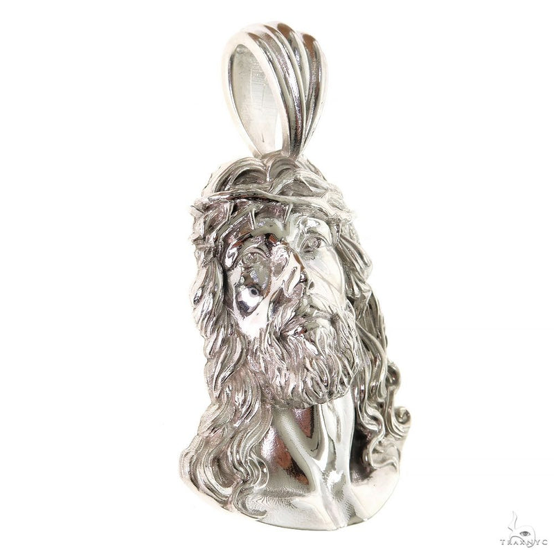 .925 Silver Jesus Pendant Large 69906 - Image 2