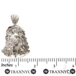 .925 Silver Jesus Pendant Large 69906 - Image 5