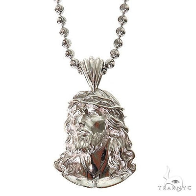 .925 Silver Jesus Pendant Set 69930 - Image 1