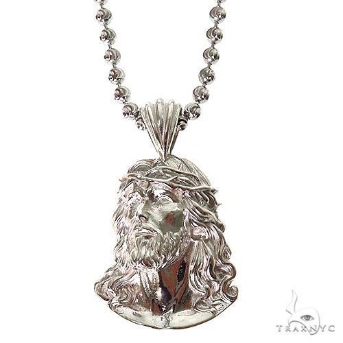 .925 Silver Jesus Pendant Set 69930 - Image 1