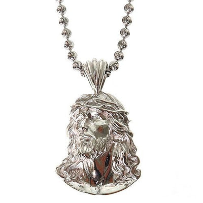 .925 Silver Jesus Pendant Set