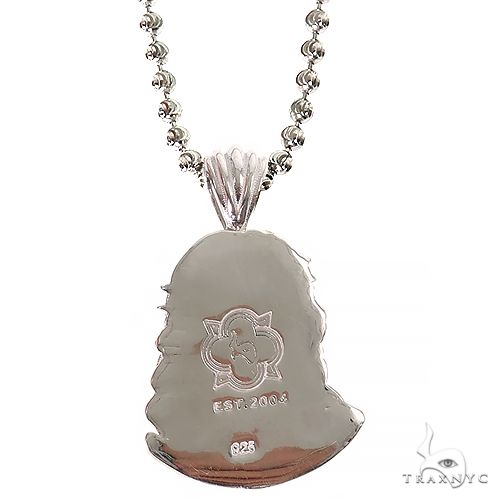 925 Silver Jesus Pendant Set 69930 | TraxNYC