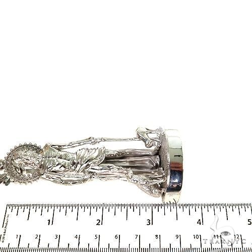 .925 Silver Large  St. Lazarus Cuban Chain Set, photo 6 of 8