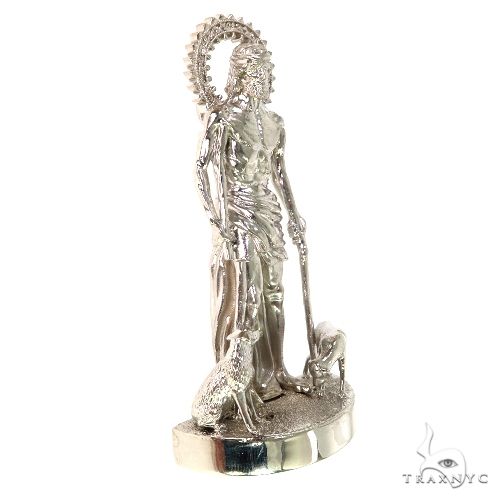 .925 Silver Large St. Lazarus Pendant, photo 2 of 6