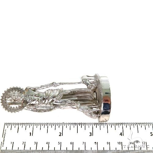 .925 Silver Large St. Lazarus Pendant, photo 6 of 6