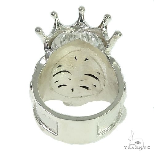 .925 Silver Lion King Diamond Ring, photo 5 of 7