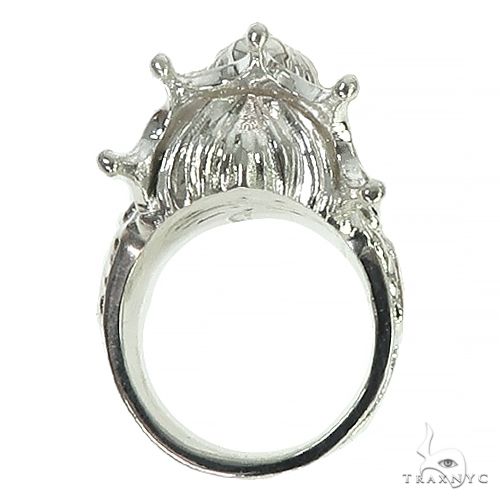 .925 Silver Lion King Diamond Ring, photo 6 of 7