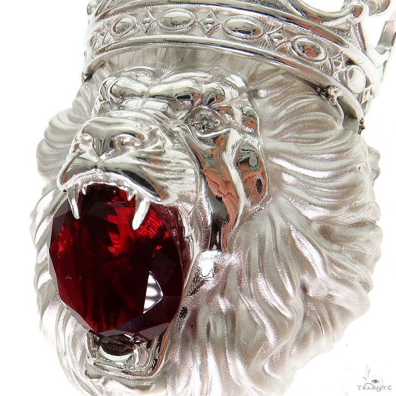 .925 Silver Lion Pendant 69895 - Image 3