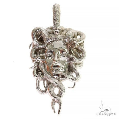 .925 Silver Medusa Pendant 68164 - Image 1