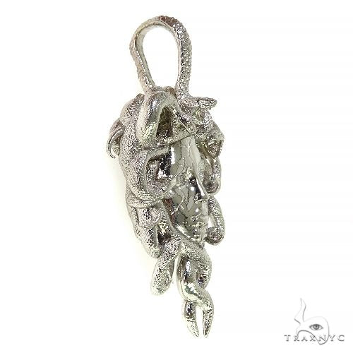 meda 925 Silver Medusa Pendant 68164 – TraxNYC