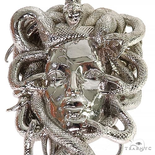 .925 Silver Medusa Pendant, photo 3 of 6
