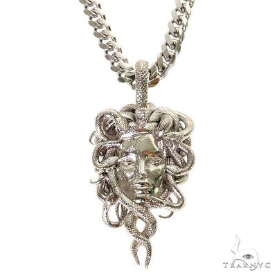 .925 Silver Medusa Pendant Set 69582 - Image 1