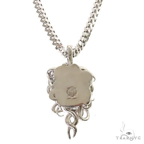 .925 Silver Medusa Pendant Set, photo 4 of 9
