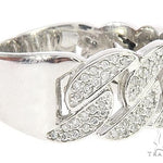.925 Silver Miami Cuban Link Diamond Ring 67428 - Image 3