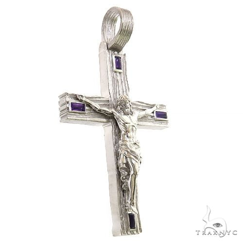 .925 Silver Midnight Redemption Cross Pendant 69572 - Image 2
