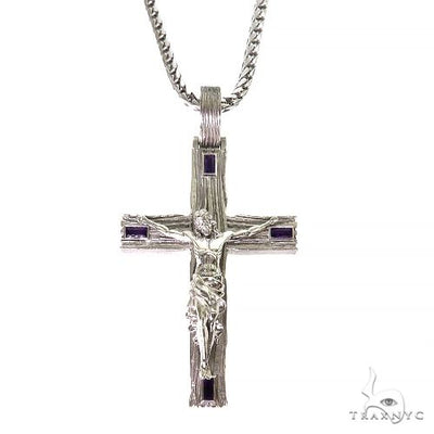 .925 Silver Midnight Redemption Cross Pendant Set 69686 - Image 1