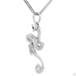 .925 Silver Mini 3D Dragon Pendant Set 70184 - Image 4