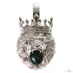 .925 Silver Opal  Lion Pendant 69894 - Image 1