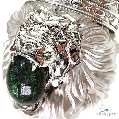925 Silver Opal Lion Pendant 69894 | TraxNYC