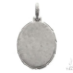 .925 Silver Oval Special Edition Photo Pendant Engraved Frame 66650 - Image 3