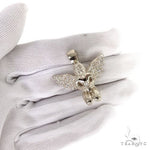 .925 Silver Praying Angel Diamond Pendant 68832 - Image 7