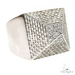 .925 Silver Pyramid Diamond Ring 67419 - Image 1