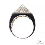 .925 Silver Pyramid Diamond Ring 67419 - Image 4