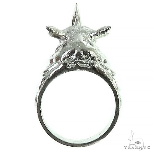 .925 Silver Rhino Ring, photo 5 of 6