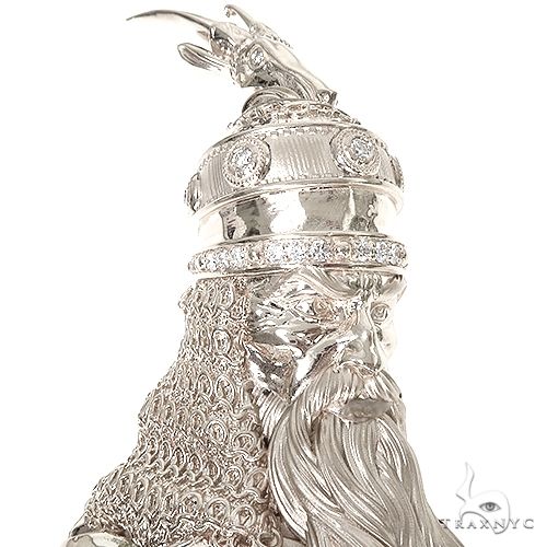 .925 Silver Skanderbeg Albanian Military Commander Pendant 67432 - Image 3