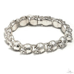 .925 Silver Skull Bracelet 70285 - Image 1