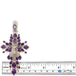 .925 Silver Sovereign's Halo Amethyst Cross pendant 69516 - Image 5