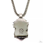 Silver Spikes Crown Jesus Head Pendant Set 69759 - Image 4